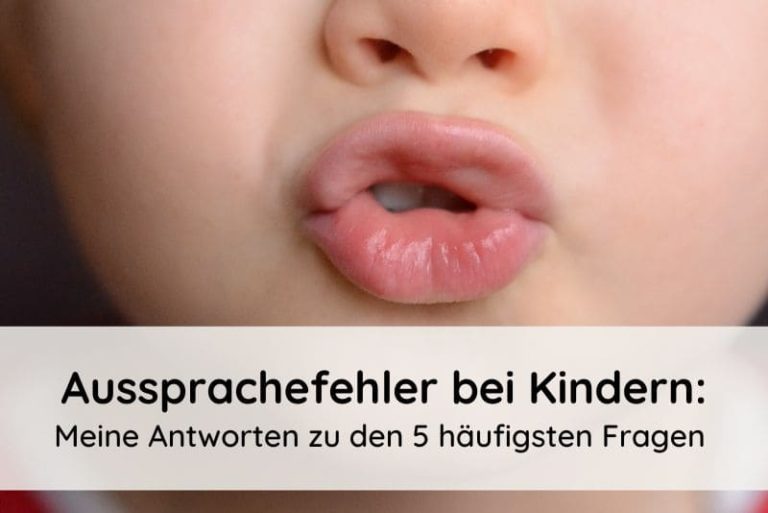 Aussprachefehler bei Kindern