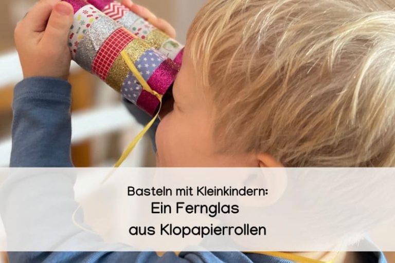 Fernglas basteln aus Klopapierrollen