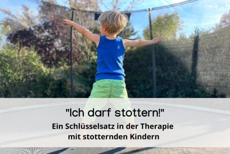 Kind stottert Therapie