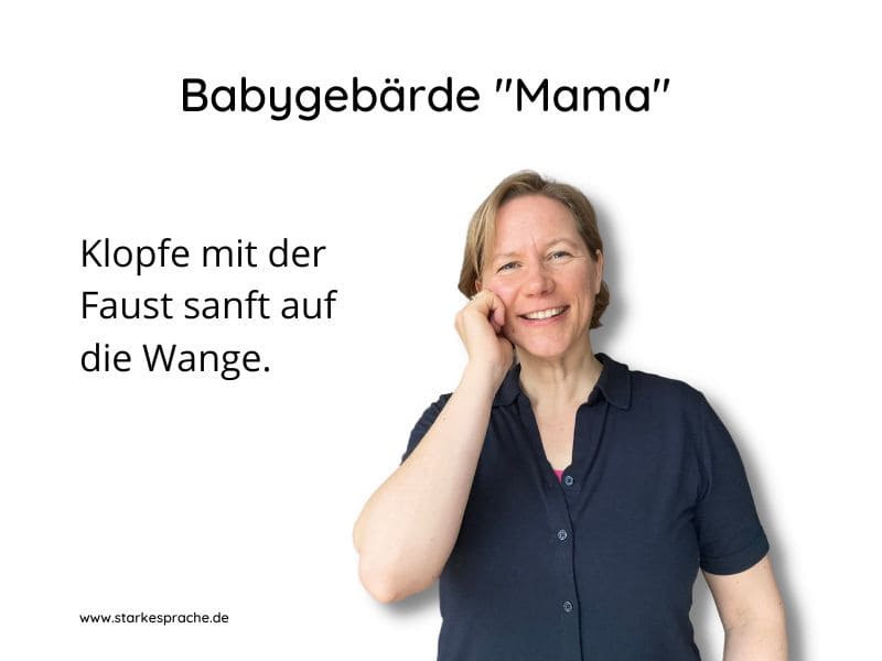 Babygebärde Mama Babyzeichen Baby Sign