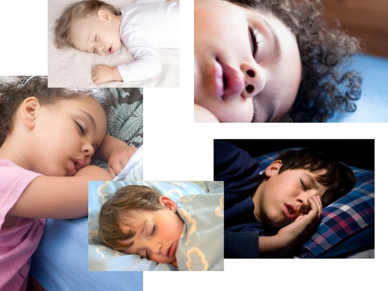 Mundatmung bei Kindern im Schlaf