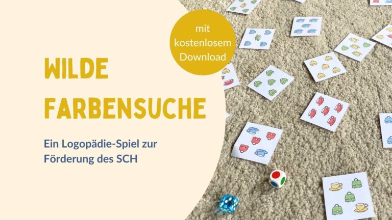 wilde farbensuche logopädie-spiel zur förderung des sch