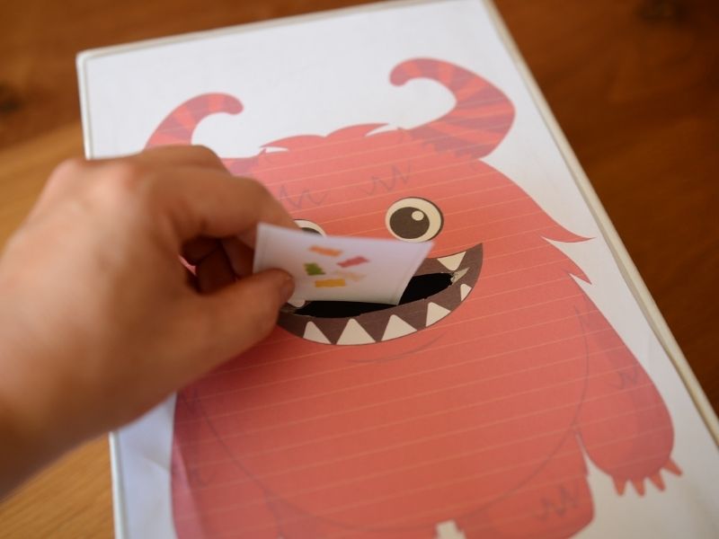 Monsterspiel, DIY-Spiel nur Sprachförderung und Logopädie