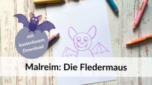 Malreim Fledermaus mit kostenlosem Download