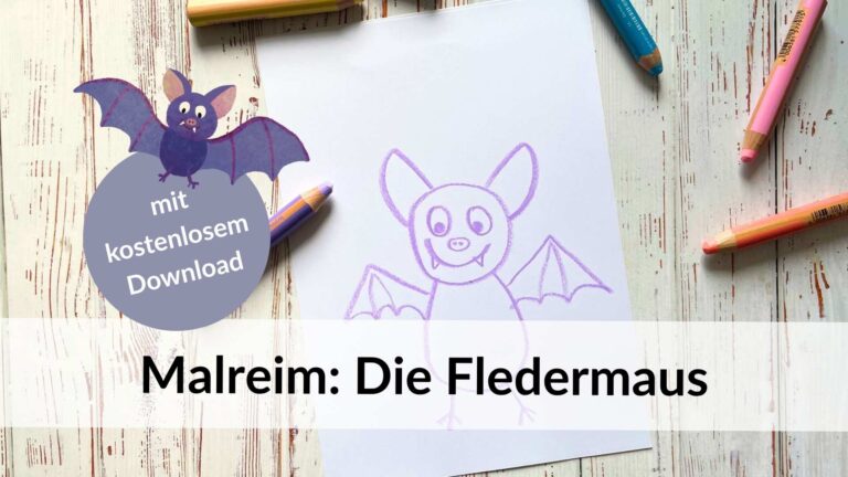 Malreim Fledermaus mit kostenlosem Download