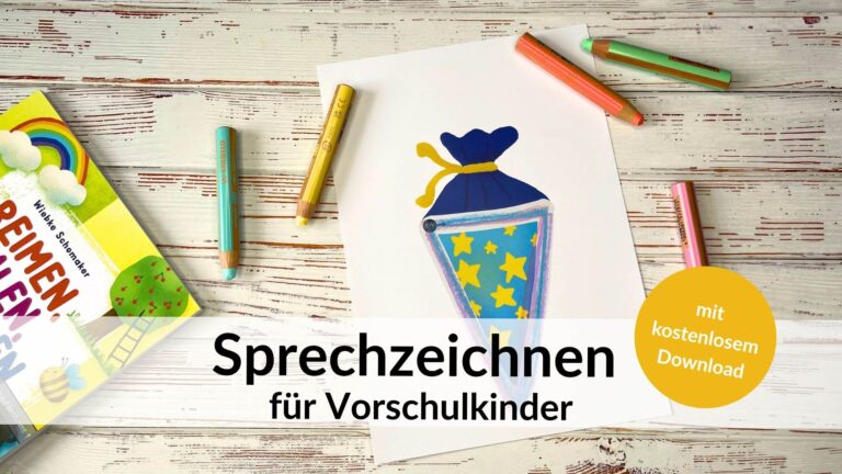 Sprechzeichnen für Vorschulkinder mit kostenlosem Download