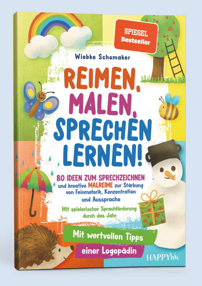 reimen-malen-sprechen-lernen-wiebke-schomaker Reimen, Malen, Sprechen lernen: 80 Ideen zum Sprechzeichnen und Malreime von Wiebke Schomaker